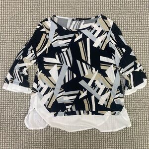 Bali Corp.Geometric Layered color Blouse size Large